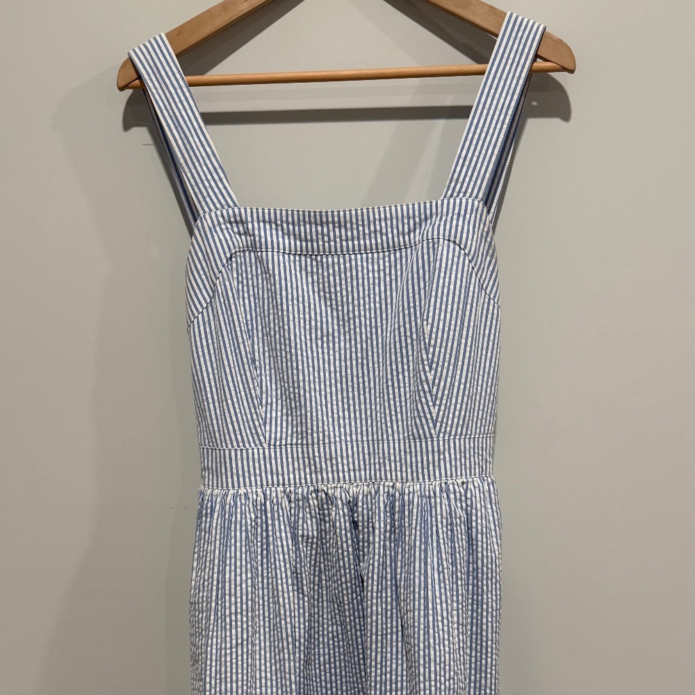 JCrew seersucker cotton dress